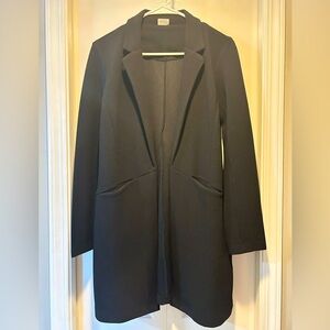 Jacqueline de Yong longline blazer - Black - Extra Small